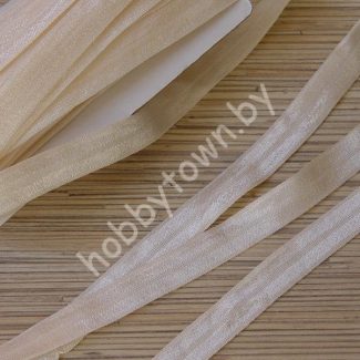 Тесьма эластичная 15мм (цв.молочный) 1 м